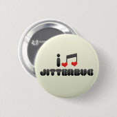Jitterbug fan ronde button 5,7 cm (Voorkant /achterkant)