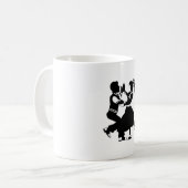 Jitterbug Silhouette Koffiemok (Voorkant links)