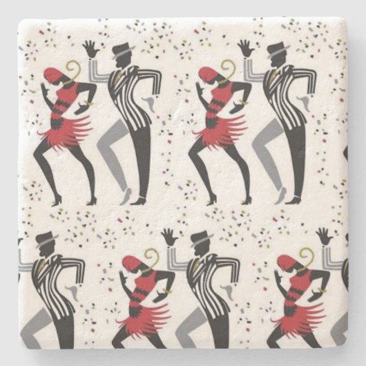 "Jitterbug" Stenen Onderzetter (Voorkant)