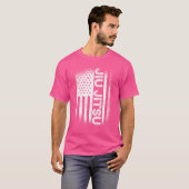Jiu Jitsu American Flag Brazillian Ju Jitsu Mannen T-shirt (Voorkant volledig)