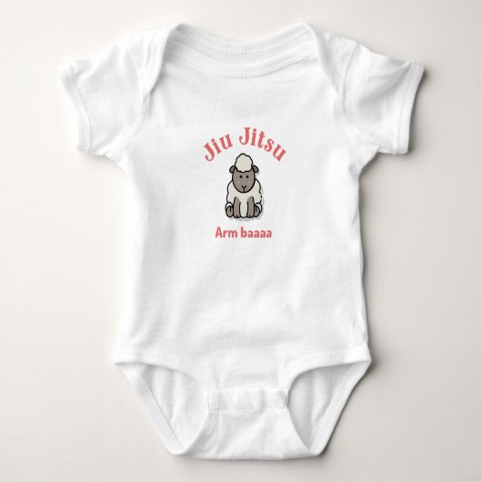 Jiu Jitsu Arm Baaaa Sheep  Romper (Voorkant)
