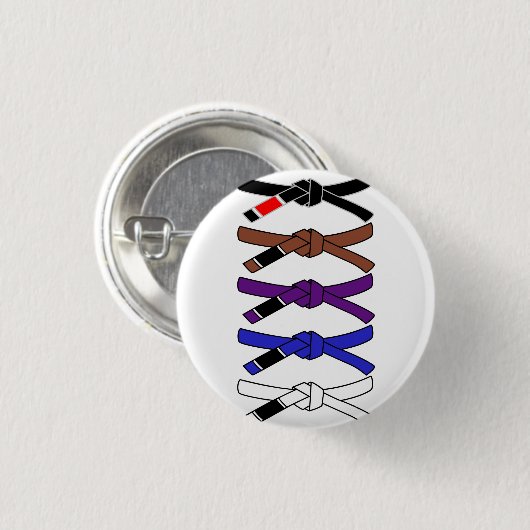 Jiu Jitsu Belts Ronde Button 3,2 Cm (Voorkant /achterkant)