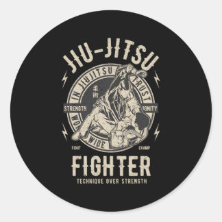 Jiu Jitsu BJJ Braziliaans Jiu Jitsu Ronde Sticker