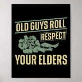 Jiu Jitsu Bjj de oude jongens Roll respecteren uw  Poster (Voorkant)