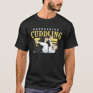 jiu jitsu bjj en mma agressief knuffelen t-shirt