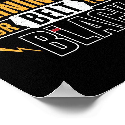 Jiu Jitsu Bjj Keep Training Until Your Belt Turns Poster (Hoek)