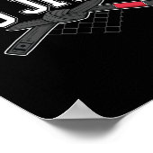 Jiu Jitsu Bjj Old School Jiu Jitsu Black Belt Poster (Hoek)