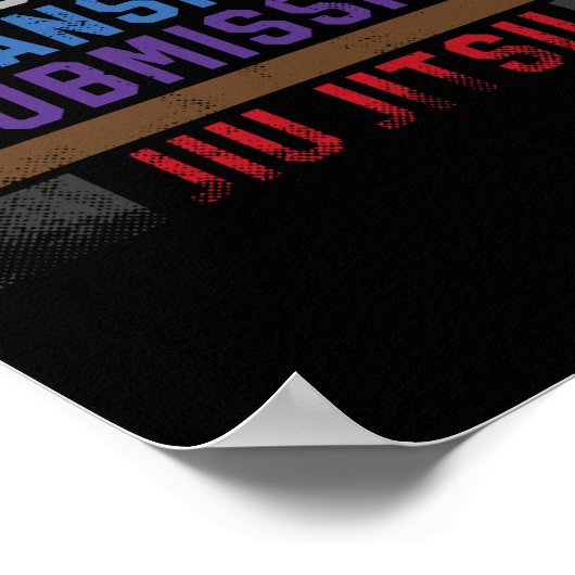 Jiu Jitsu Bjj Position Transition Submission Jiu Poster (Hoek)