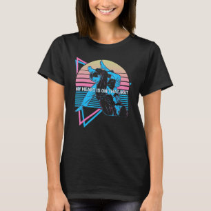 Jiu Jitsu BJJ Retro Mijn hart ligt op die mat T-shirt