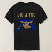 Jiu Jitsu BJJ Sloth Jiu Jitsu Blue Belt met tekst T-shirt (Design voorkant)