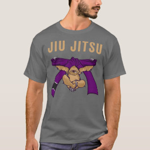 Jiu Jitsu BJJ Sloth Jiu Jitsu Paarse Belt met Tex T-shirt