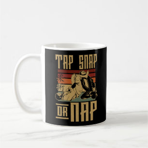 Jiu Jitsu Bjj Tap Snap Or Nap Retro Vintage Koffiemok