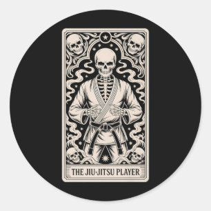 Jiu-Jitsu BJJ Tarot Judo Vechtkunsten MMA Ronde Sticker