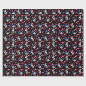 Jiu Jitsu BJJ Valentine Gift Wrapping Paper Black Cadeaupapier (Vlak)