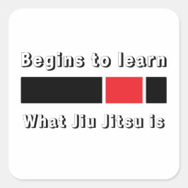 Jiu Jitsu Black Belt Wat Jiu jitsu is Vierkante Sticker
