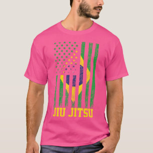 Jiu Jitsu Braziliaans BJJ Brazilië Vlag van de Ver T-shirt