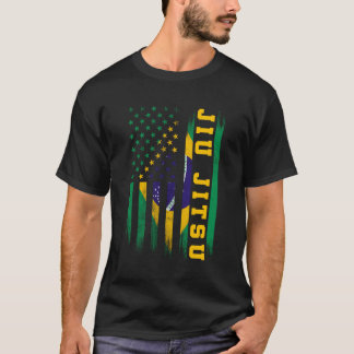 Jiu Jitsu Braziliaans BJJ Brazilië Vlag van de Ver T-shirt