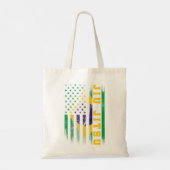 Jiu Jitsu Braziliaanse Bjj Brazil United States Fl Tote Bag (Achterkant)