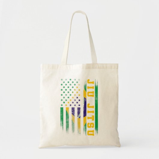 Jiu Jitsu Braziliaanse Bjj Brazil United States Fl Tote Bag (Voorkant)