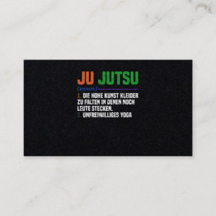 Jiu Jitsu Braziliaanse martial Arts Training Visitekaartje