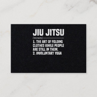 Jiu Jitsu Brazilian Martial Arts Training Visitekaartje