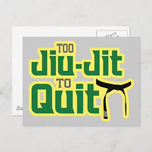 Jiu-Jitsu Briefkaart (Voorkant / Achterkant)