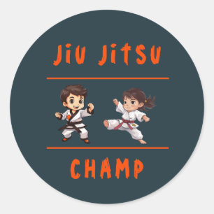 Jiu Jitsu Champ Verjaardag Party Sticker