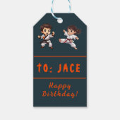 Jiu Jitsu Champ Verjaardagsfeest Gift Label Cadeaulabel (Voorkant)