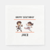 Jiu Jitsu Champ Verjaardagsfeest Servet (Voorkant)