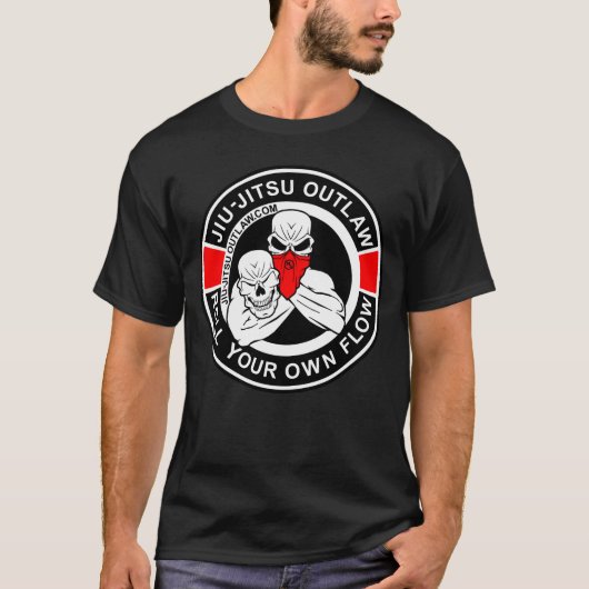 Jiu-Jitsu Circle - BlackRed-2D T-shirt (Voorkant)