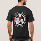 Jiu-Jitsu Circle - BlackRed-2D T-shirt (Achterkant)