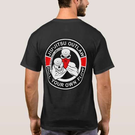 Jiu-Jitsu Circle - BlackRed-2D T-shirt (Achterkant)
