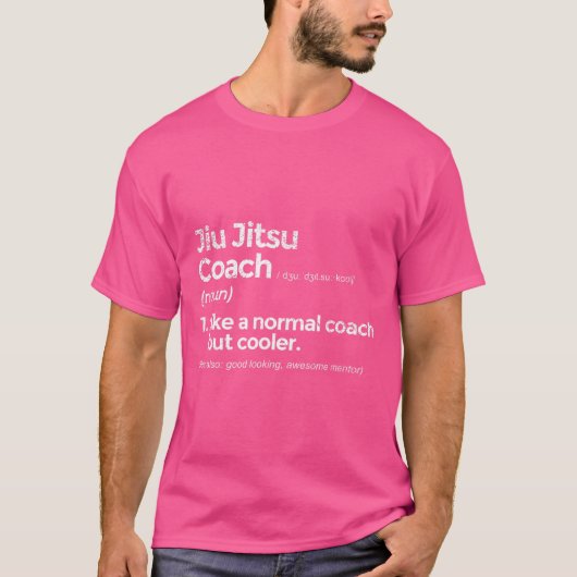 Jiu Jitsu Coach Definition Funny Gift T-shirt (Voorkant)
