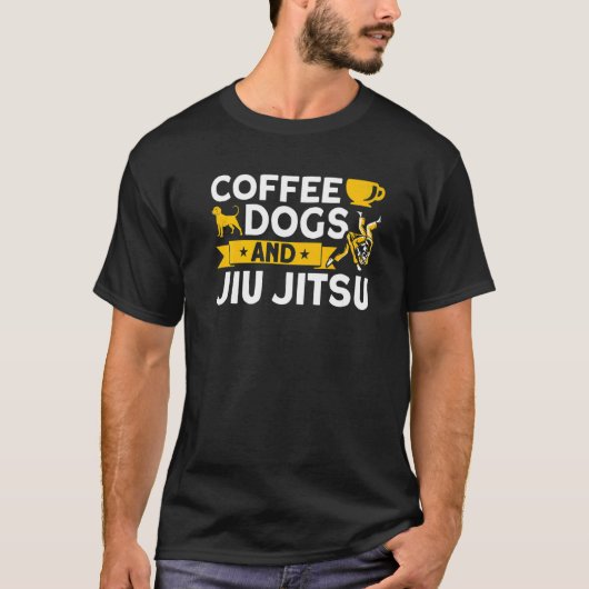 Jiu Jitsu Coffee Dogs Jiu Jitsu T-shirt (Voorkant)