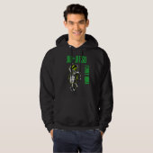 Jiu Jitsu Cool Astronaut Chill Mma Muay Thai Fight Hoodie (Voorkant volledig)