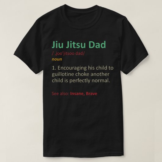 Jiu Jitsu Dad 1 T-shirt (Design voorkant)