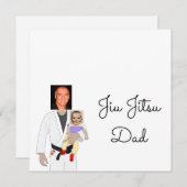 Jiu Jitsu Dad Custom Photos and Handwritten Text Bedankkaart (Voorkant / Achterkant)