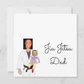 Jiu Jitsu Dad Custom Photos and Handwritten Text Bedankkaart (Voorkant)