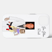 Jiu Jitsu Dad Custom Photos and Handwritten Text Case-Mate iPhone Case (Achterkant (horizontaal))
