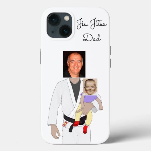Jiu Jitsu Dad Custom Photos and Handwritten Text Case-Mate iPhone Case (Achterkant)