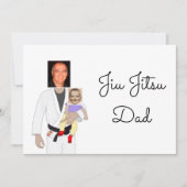 Jiu Jitsu Dad Custom Photos and Handwritten Text Kaart (Voorkant)