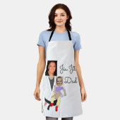 Jiu Jitsu Dad Custom Photos and Handwritten Text Schort (Gedragen)