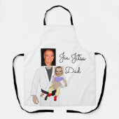 Jiu Jitsu Dad Custom Photos and Handwritten Text Schort (Voorkant)