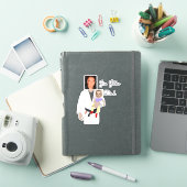 Jiu Jitsu Dad Custom Photos and Handwritten Text Sticker (iPad Cover)