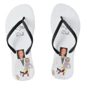 Jiu Jitsu Dad Custom Photos and Handwritten Text Teenslippers (Voetbed)