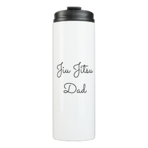 Jiu Jitsu Dad Custom Photos and Handwritten Text Thermosbeker