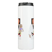 Jiu Jitsu Dad Custom Photos and Handwritten Text Thermosbeker (Achterkant)