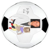 Jiu Jitsu Dad Custom Photos and Handwritten Text Voetbal (Gedraaid)