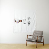 Jiu Jitsu Dad Custom Photos and Handwritten Text Wandkleed (In Situ (horizontaal))