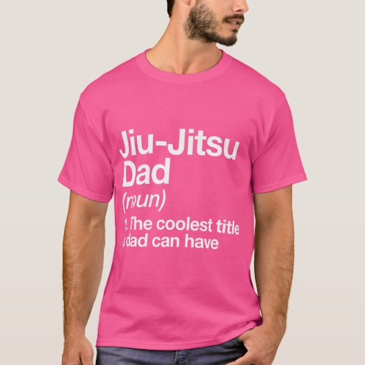 Jiu-Jitsu Dad Definitie Grappige Sport Martial Art T-shirt (Voorkant)